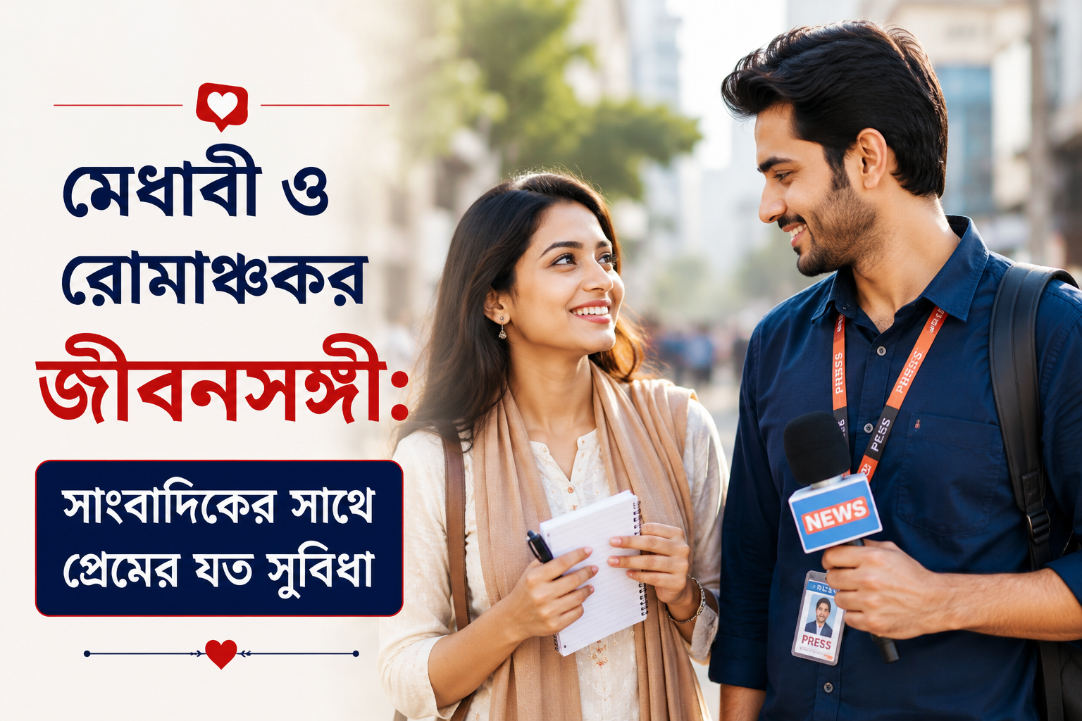 মেধাবী ও রোমাঞ্চকর জীবনসঙ্গী: সাংবাদিকের সাথে প্রেমের যত সুবিধা