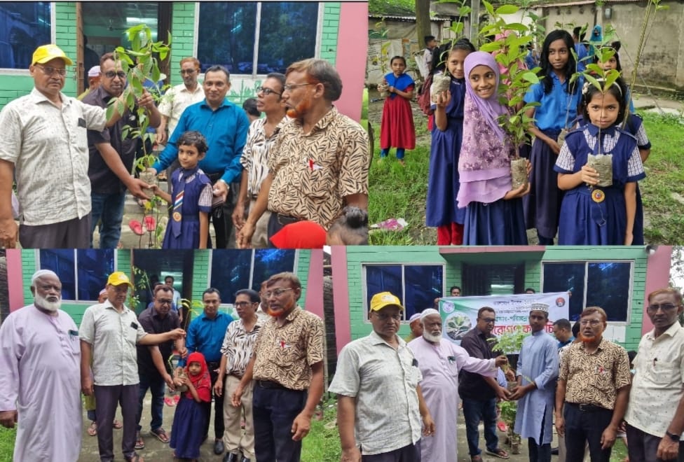 জুলাই গণঅভ্যুত্থান স্মরণে ৩০০ শিক্ষার্থীদের মাঝে গাছে চারা বিতরণ করেন