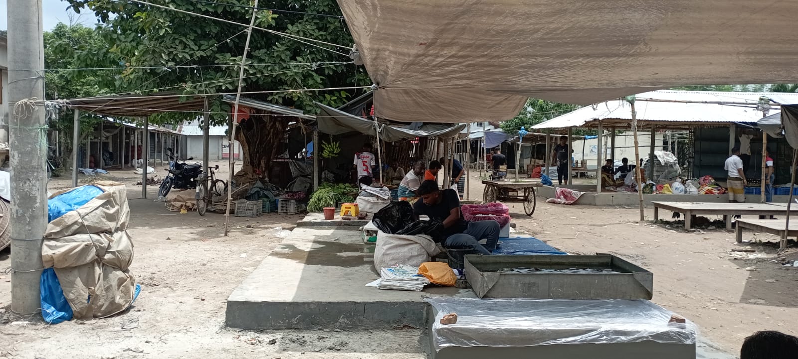 বানেশ্বর হাটে সরকারি জায়গা দখল, বাড়ছে ভোগান্তি
