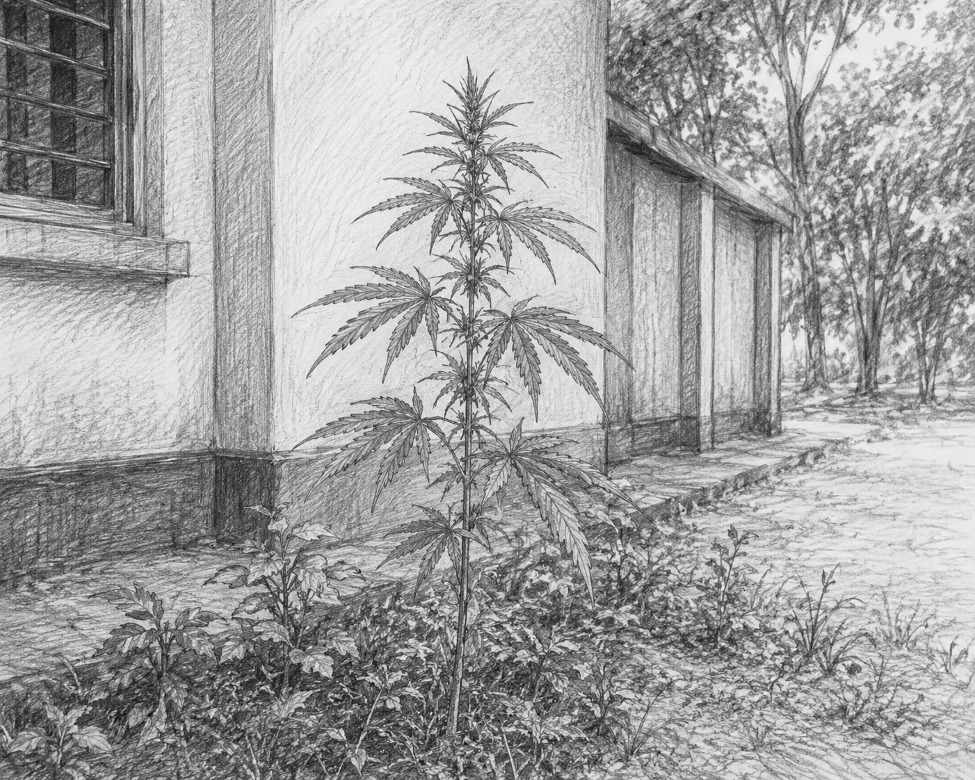 জাহাঙ্গীরনগর বিশ্ববিদ্যালয়ে নিরাপত্তা কার্যালয়ের পাশে গাঁজার গাছ উদ্ধার
