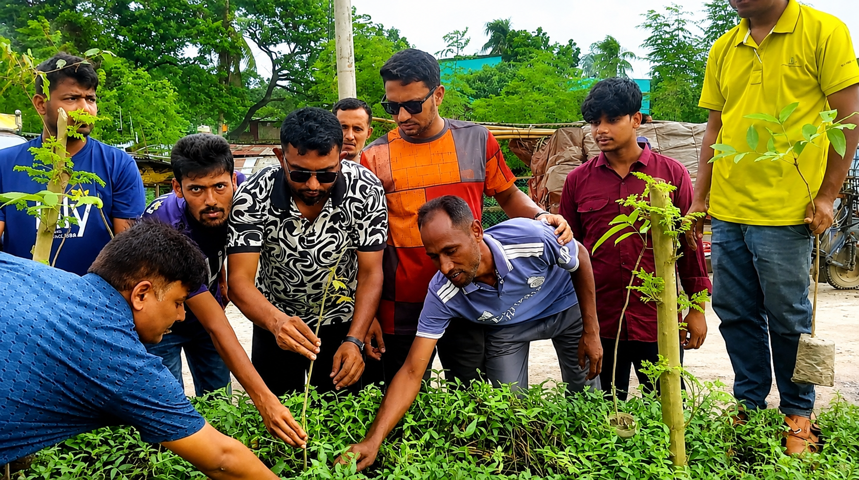 বিএনপির প্রতিষ্ঠাবার্ষিকীতে রাজশাহীতে বৃক্ষরোপণ